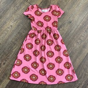 NWT Dot Dot Smile Maxi Dress with POCKETS,  Dusty Pink print, SIZE 2T